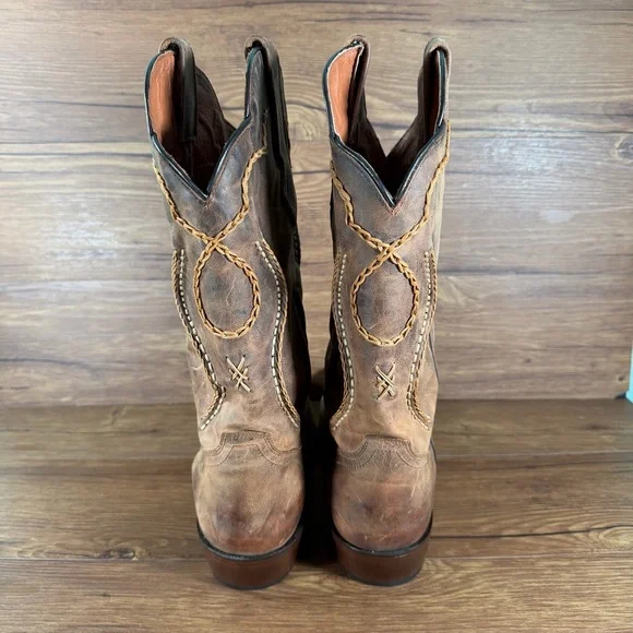 DAN POST ‘Albany’ Cowboy Boots Men’s Size 12 EW Leather Western Shoes - Picture 9 of 11